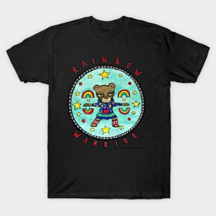 Rainbow Warrior - Bear - Animals of Inspiration series T-Shirt